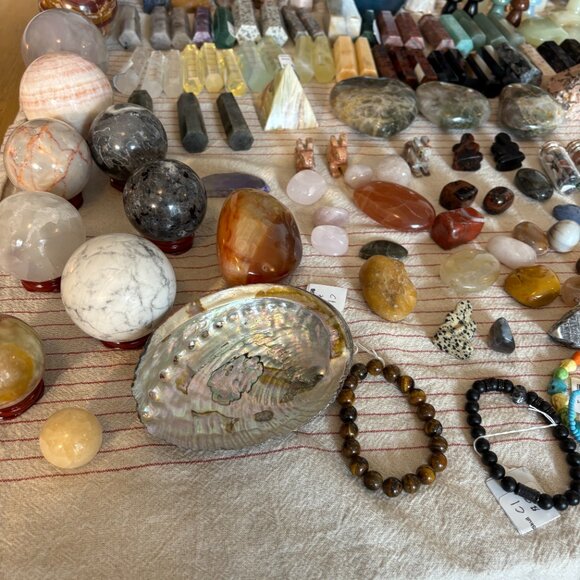 HUGE Crystal Lot! Towers Spheres Jewelry Pendants ETC Wholesale - Picture 11 of 12
